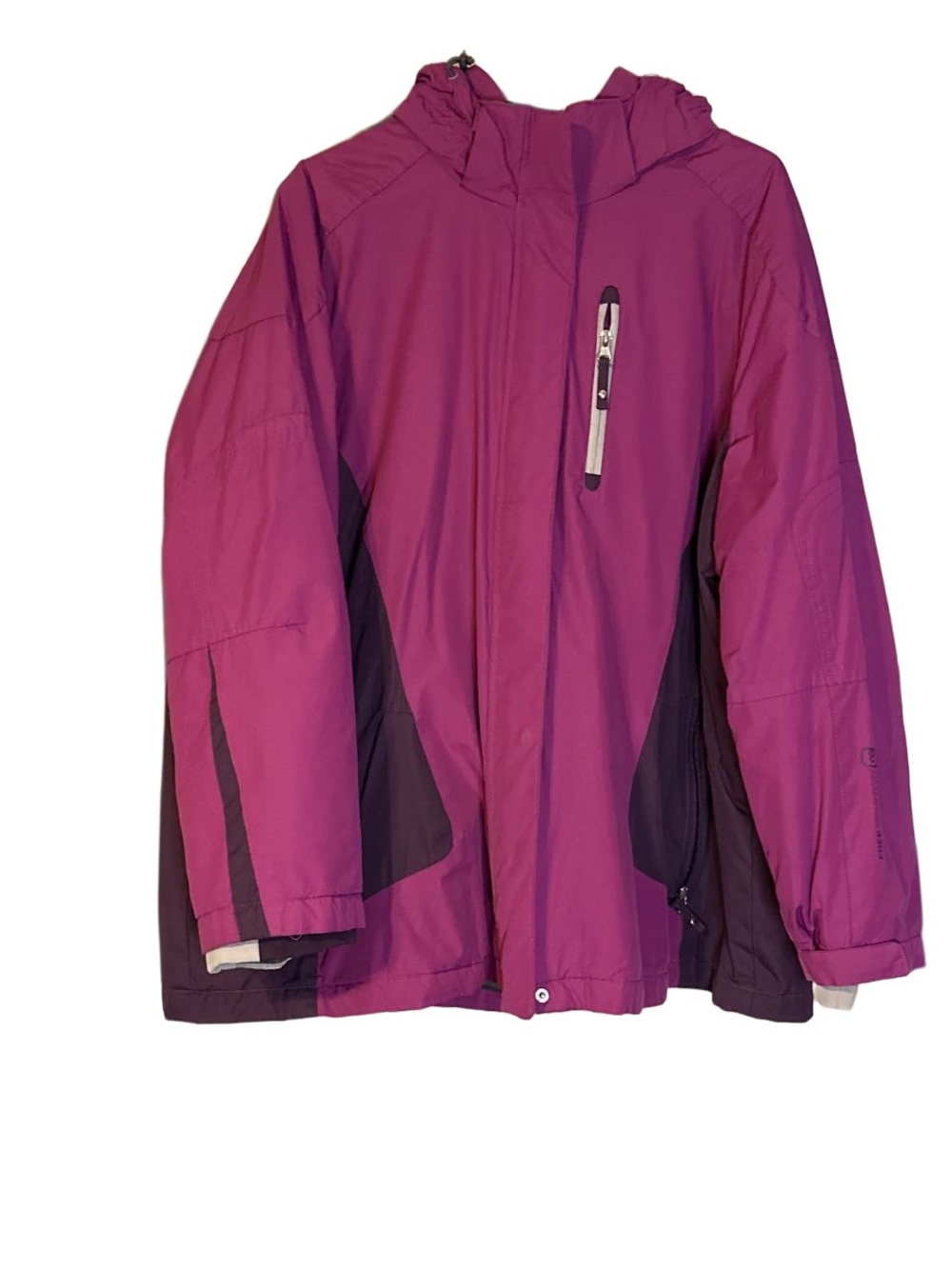 Free Country 3 in 1 Women's Ski Jacket in Magenta and Dark Purple, 2X